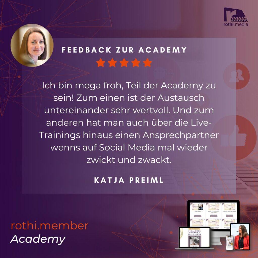 Katja Preiml über unsere Academy
