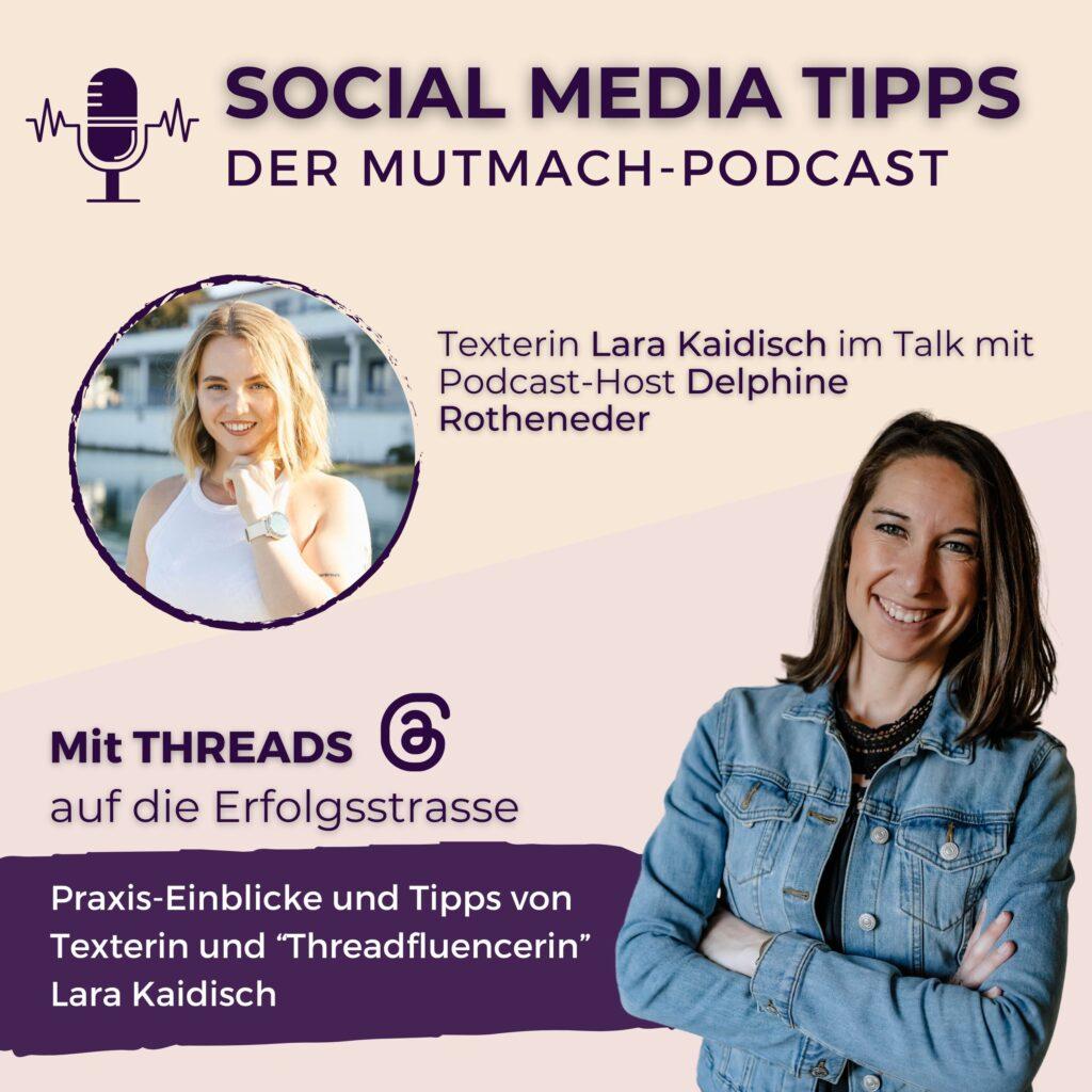 Threads wird Thema im Podcast: Social media Tipps der Mutmachpodcast
